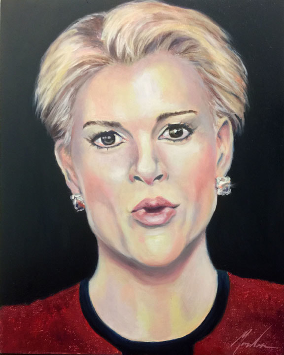 Megyn Kelly — oil on panel