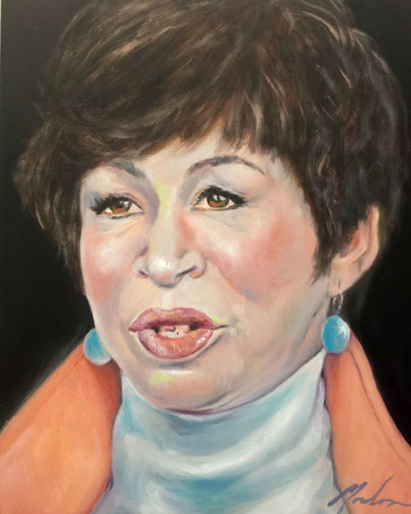 Valerie Jarrett — oil on panel