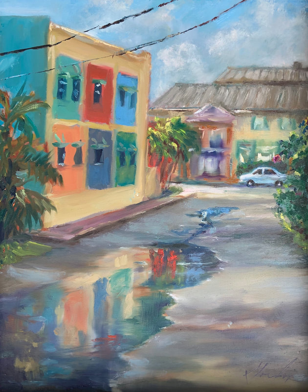 Lake Alley — oil on panel