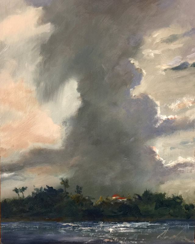 Looking West — oil on panel