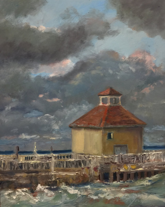 Boynton Pump House — oil on panel