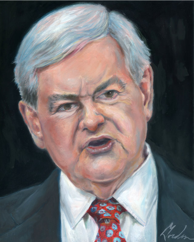 Newt — oil on panel