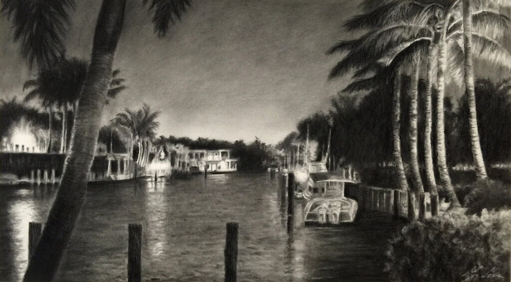 Romaine’s View — pencil on paper