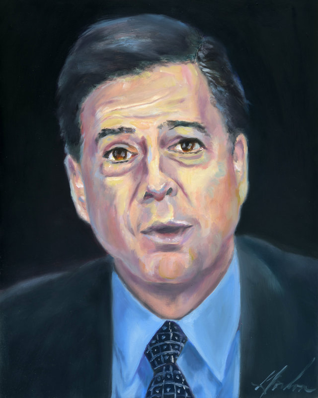 Comey — oil on panel