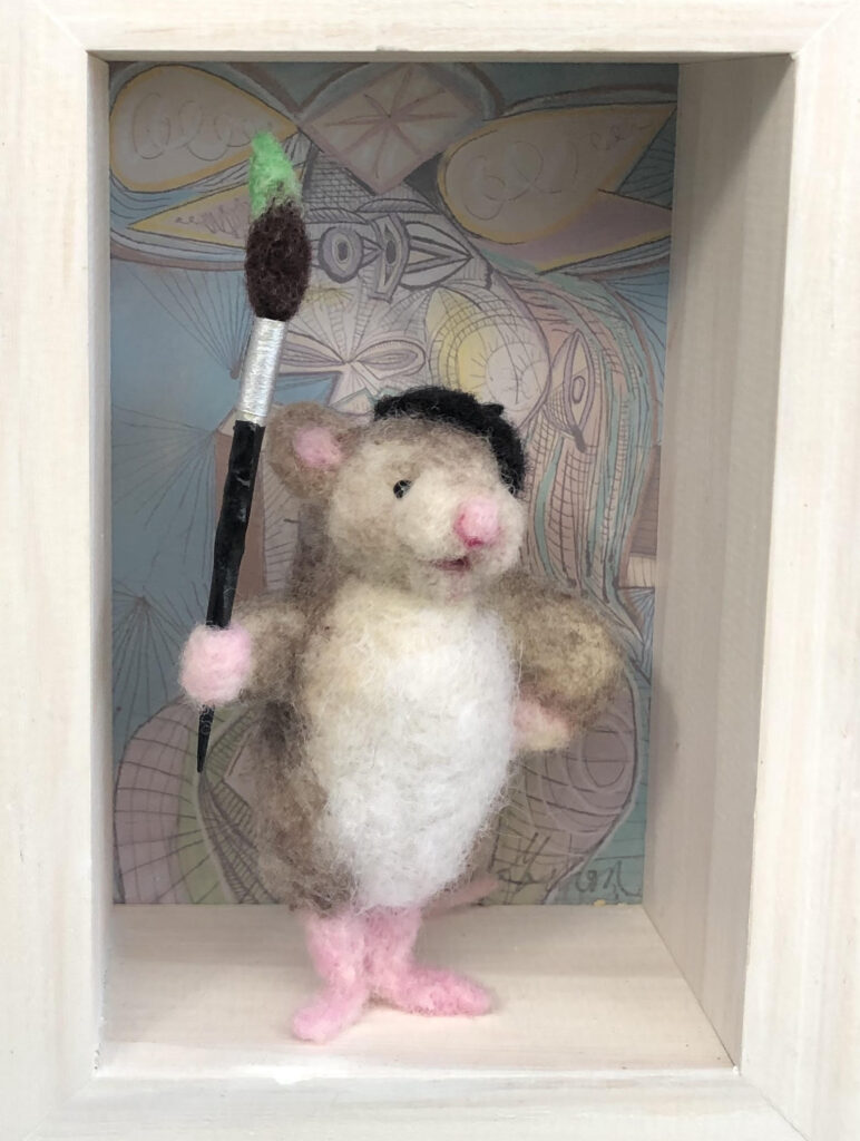 Picasso — needlefelted wool