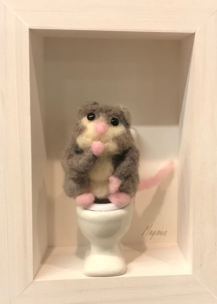 Thinker — needlefelted wool