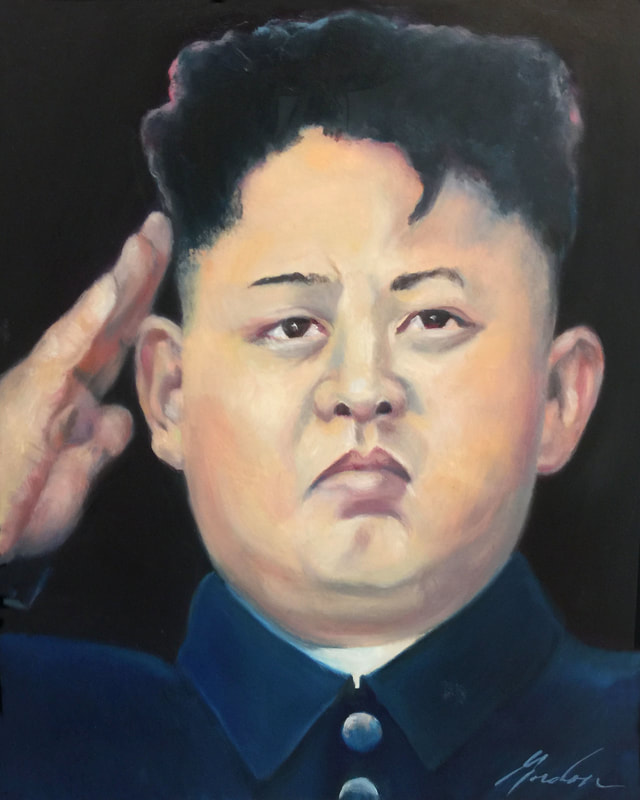 Little Rocketman — oil on panel