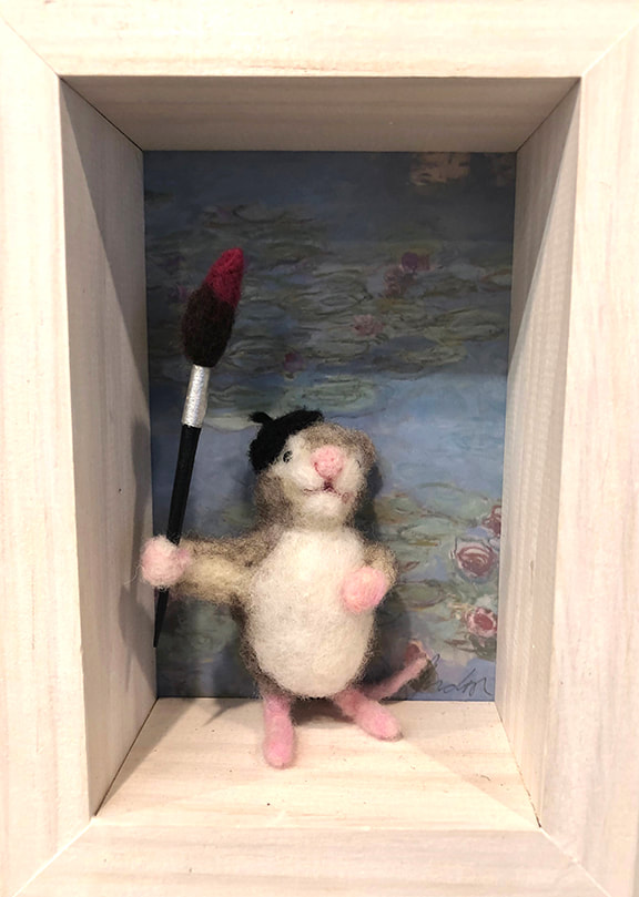 Monet — needlefelted wool
