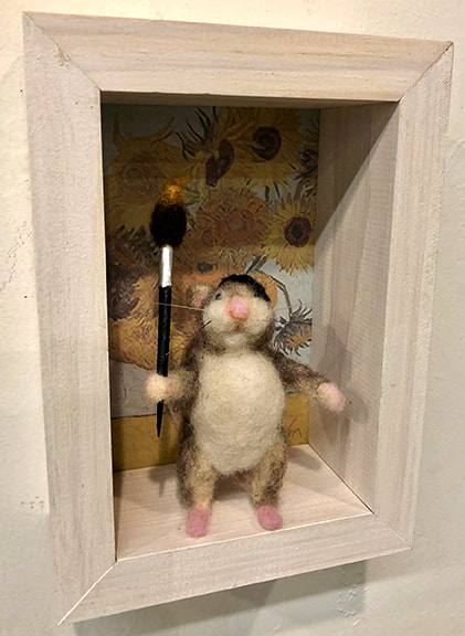 Van Gogh — needlefelted wool