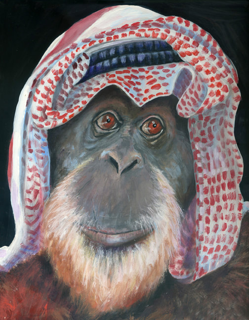 Bedouin — oil on panel