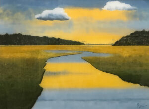 Lowcountry Dawn – 36 x 48″ — acrylic on Lexan plexiglass