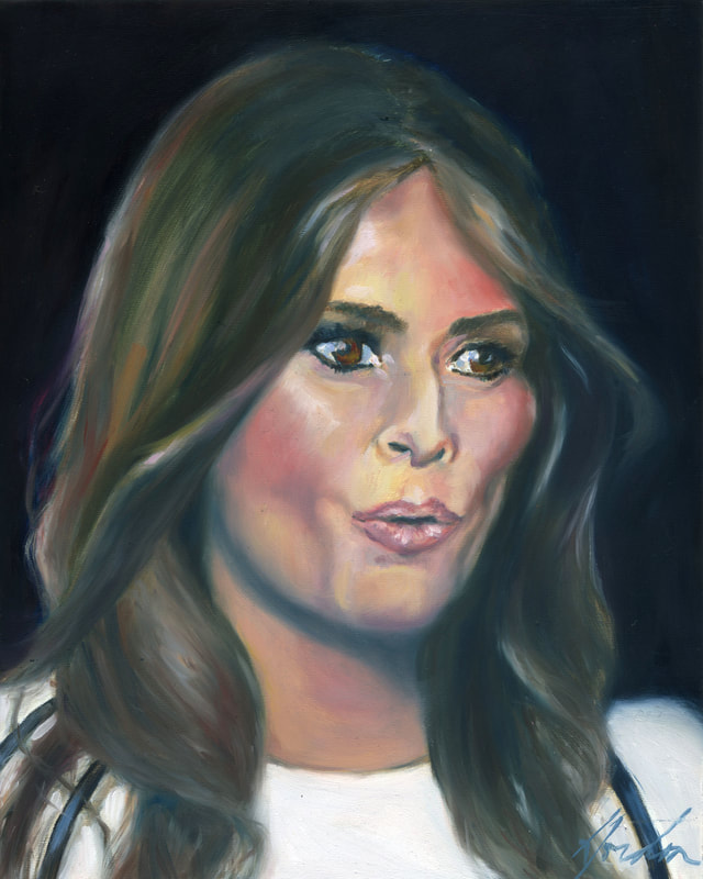 Melania — oil on panel