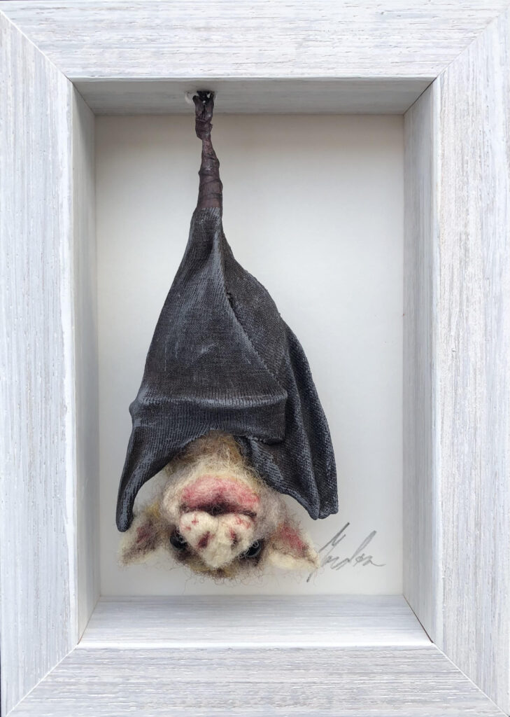 Bat — needlefelted wool
