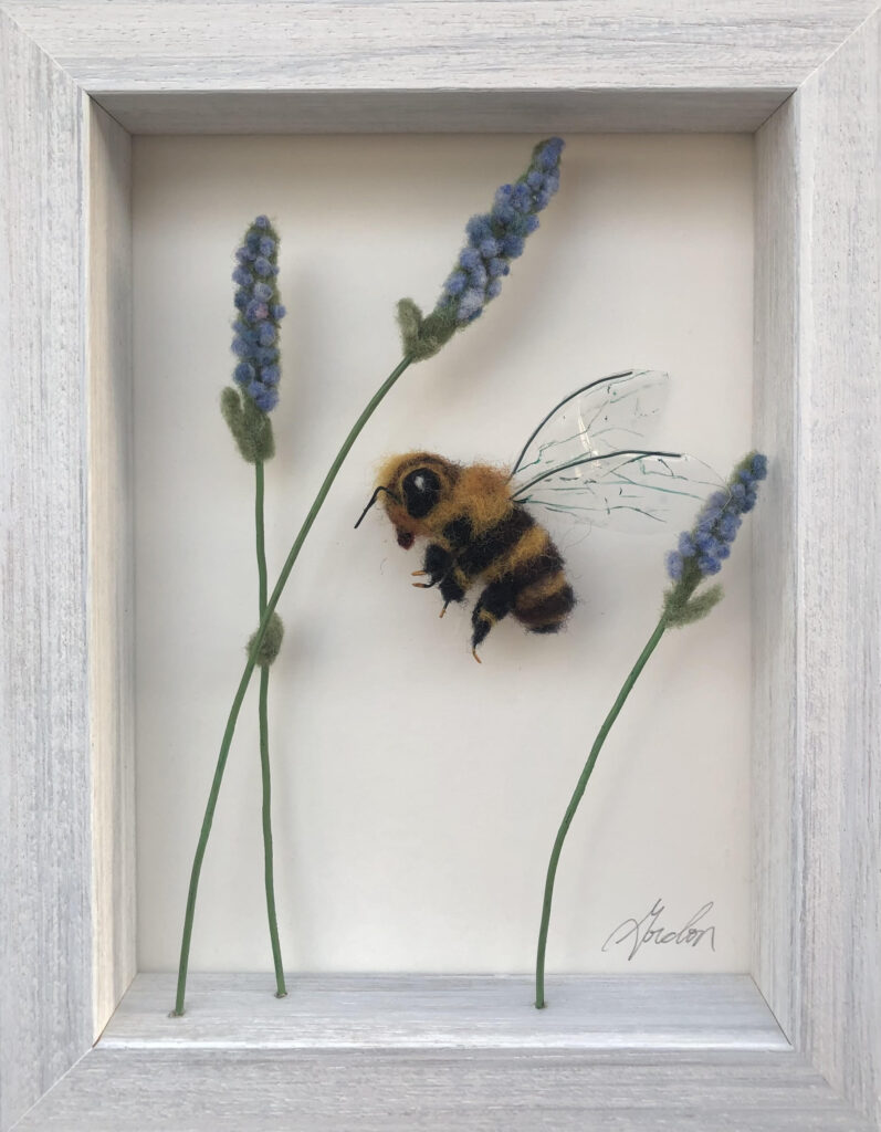 Bee Bug — needlefelted wool