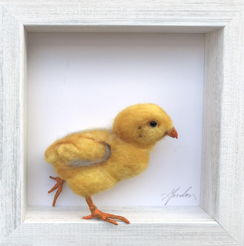 Chick — needlefelted wool