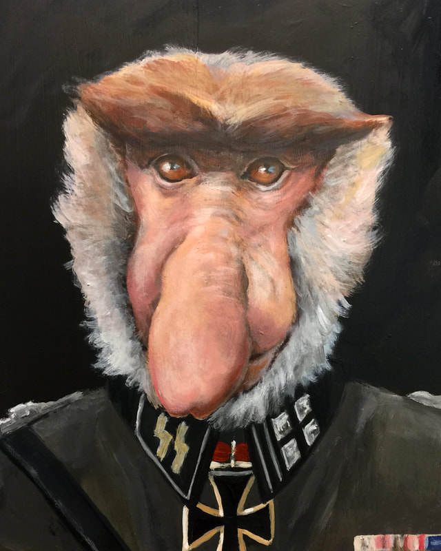 Nazi Nose — oil on panel