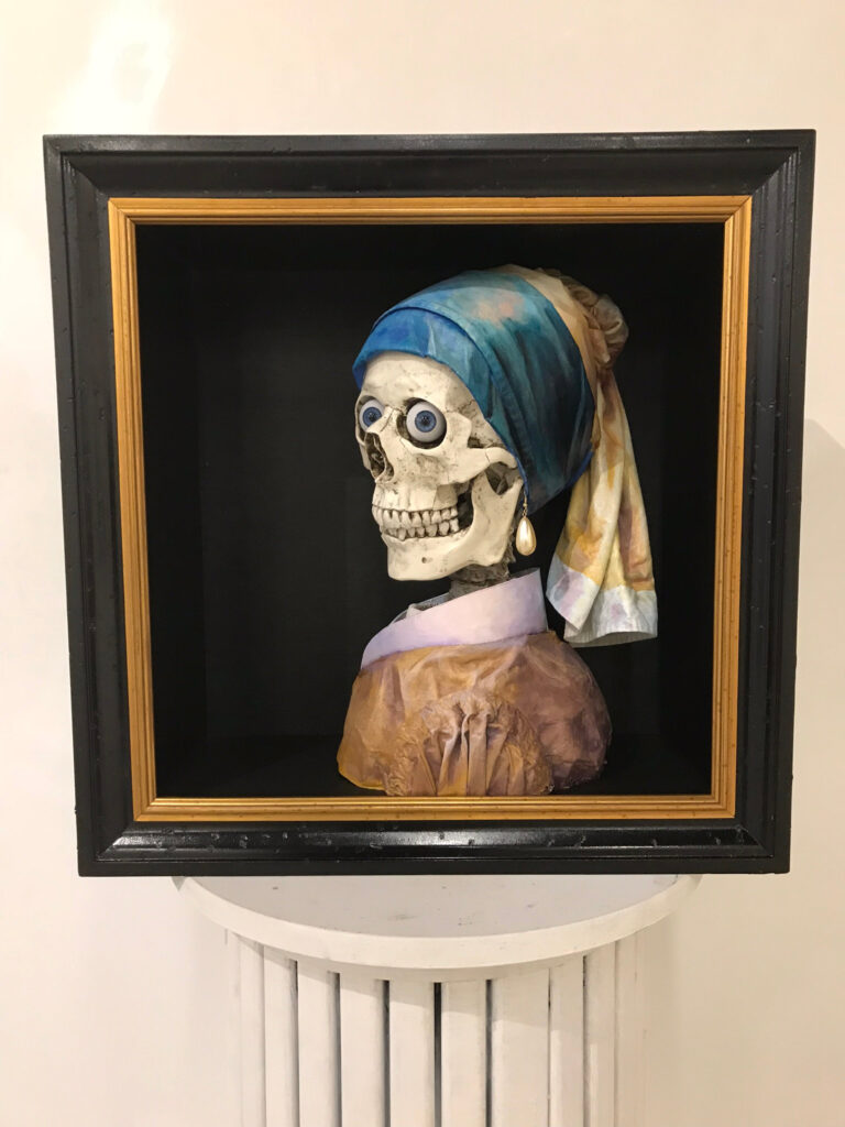 Girl with Pearl Earring — mixed media