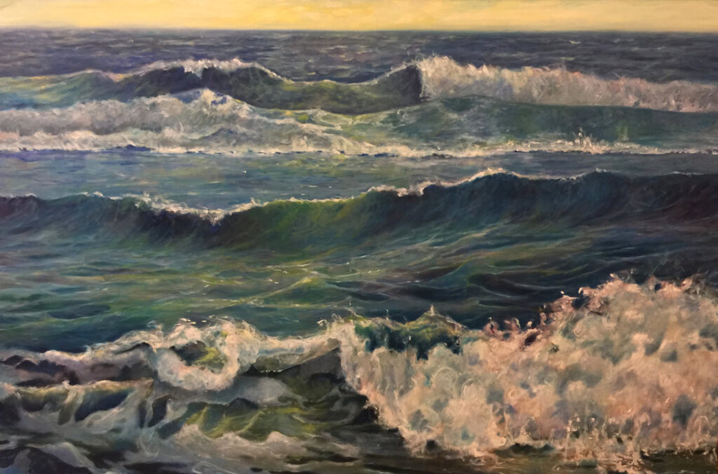 Ocean Blue — oil on canvas