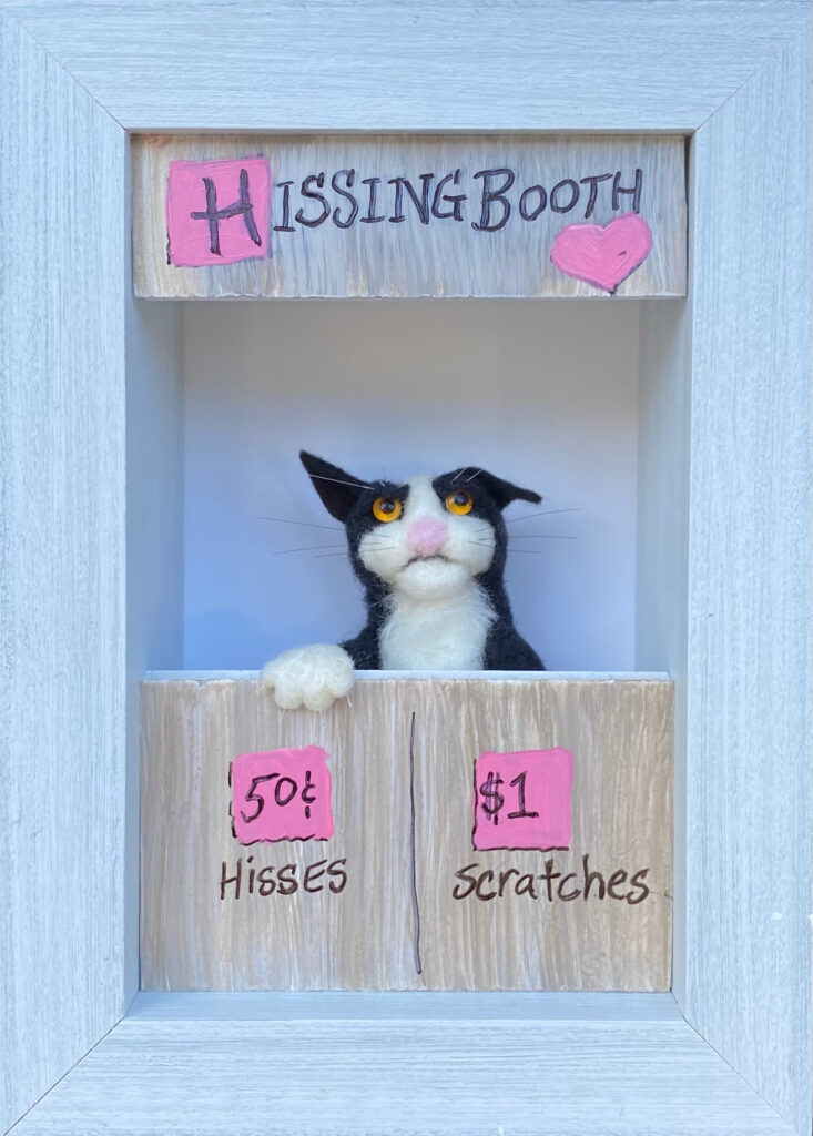 Hissing Booth — needlefelted wool