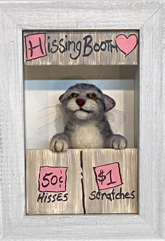 Hissing Booth II — needlefelted wool