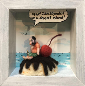 Dessert Island — needlefelted wool