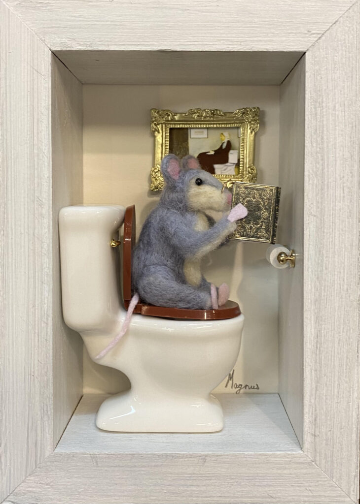 Quiet Time — needlefelted wool