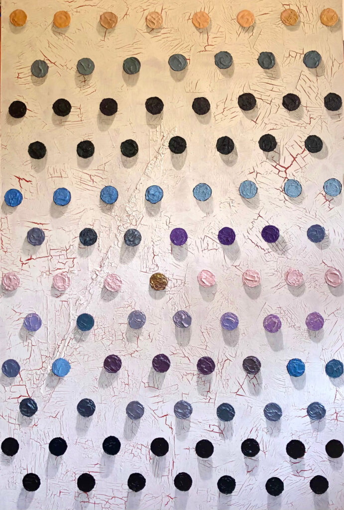 Eighty-nine & a Nugget — acrylic on cradled board