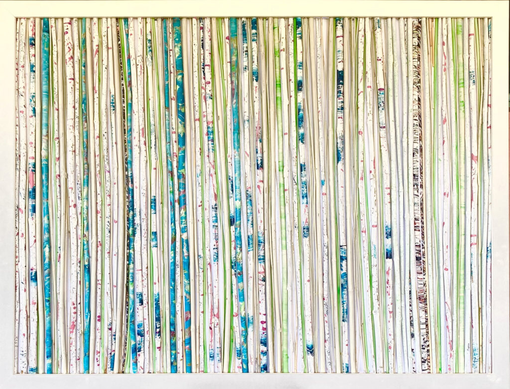 Spring 36″ x 48″ — hand-painted bamboo