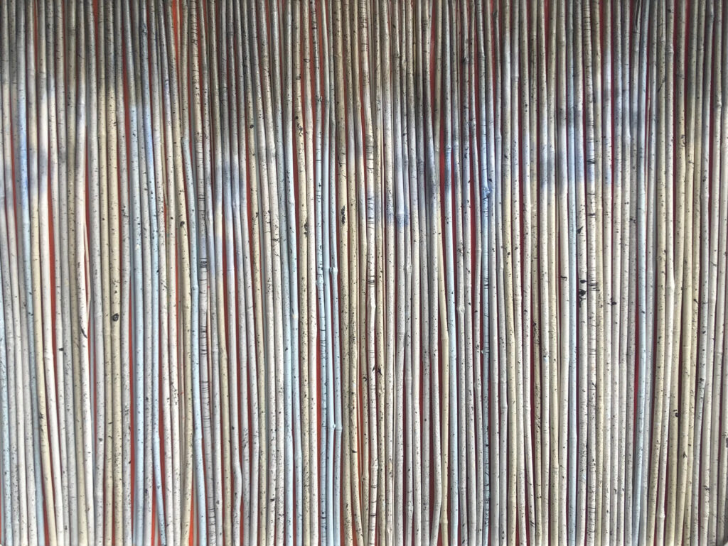 Pale Hombre 36″ x 48″ — hand-painted bamboo