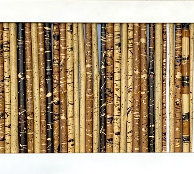 Leopard 10″ x 60″ — hand-painted bamboo