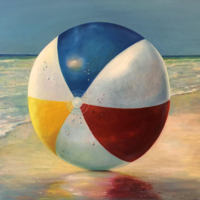 Beach Ball — oil on canvas