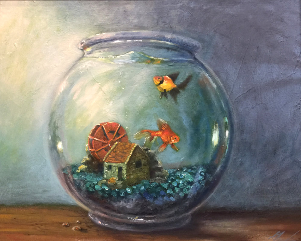 FishBowl — oil on canvas