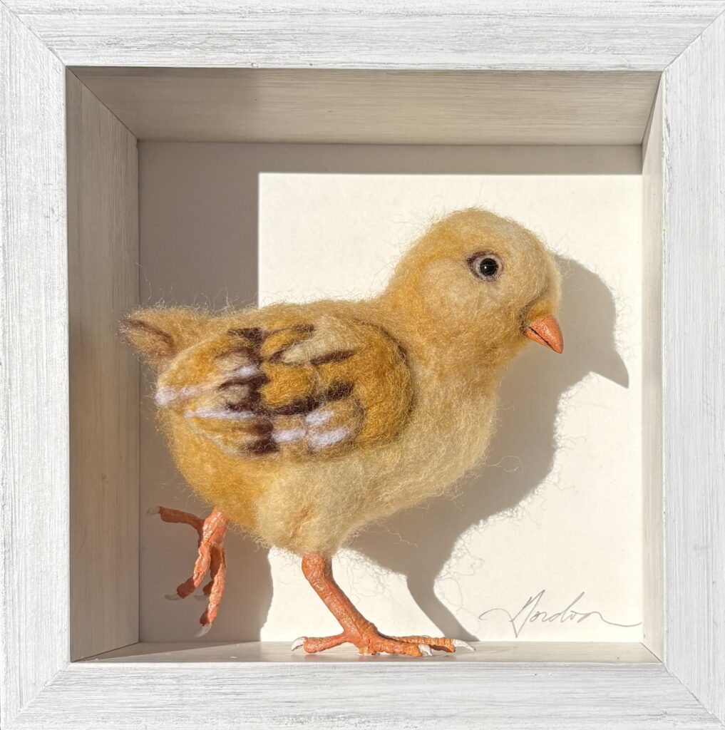 Chick — needlefelted wool