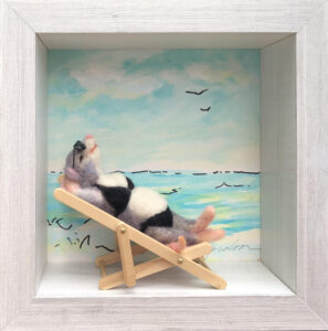 Bathing Beauty — needlefelted wool