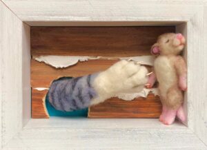 Our Father Who Does Art in Heaven — needlefelted wool