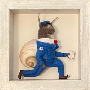 Snail Mail! — needlefelted wool